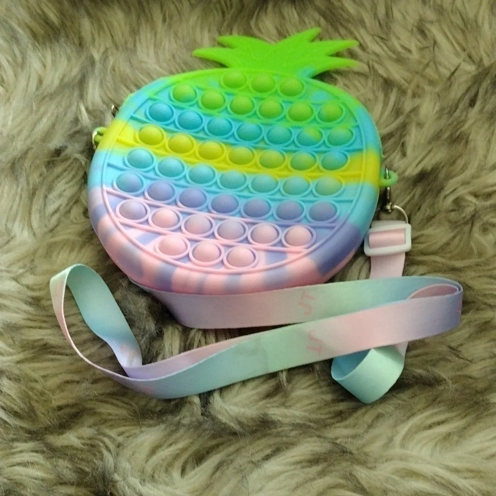 Pop it purse for little girls